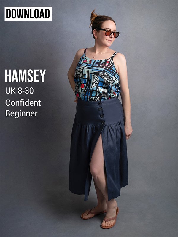 Hamsey Wrap Skirt PDF Sewing Pattern — Sussex Seamstress Sewing